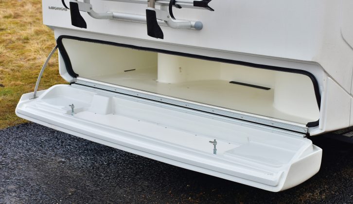 This rear boot offers some very useful additional storage space