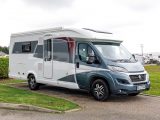 The Hobby Optima De Luxe T70F is £69,495 as tested and sleeps three, with four belted travel seats