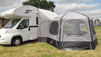 New for 2018, the Vango Airhub Hexaway is available in Tall (shown here) and Low variants