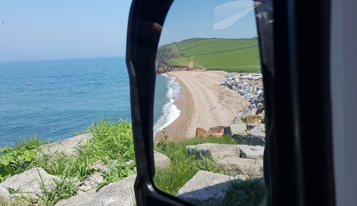 Fantastic views, whichever way you look, at the secluded Hallsands beach