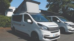 The R499 is the smaller of the two Randger campervans that Marquis is bringing to the UK market, with a front-rising pop-top roof