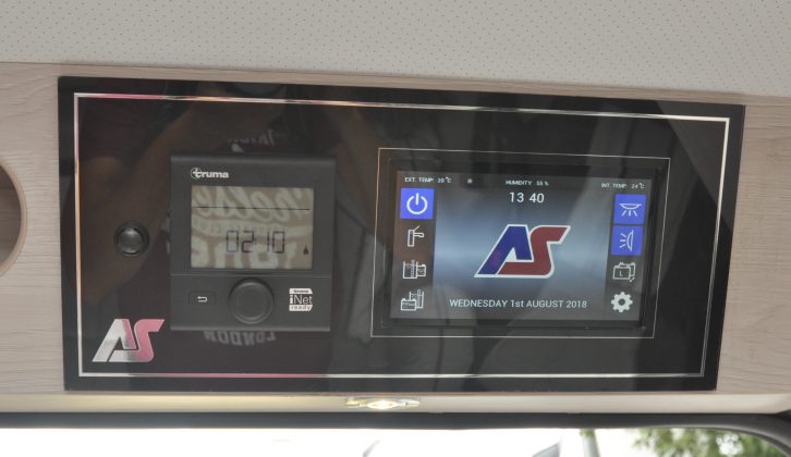 The 'van has a new touchscreen panel for control at your fingertips
