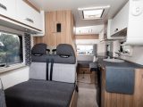 There are two belted travel seats, as well, which can form a small third berth