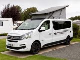 The Randger R535 is a conversion of the Fiat Talento, with a rising roof that features removable concertina fabric