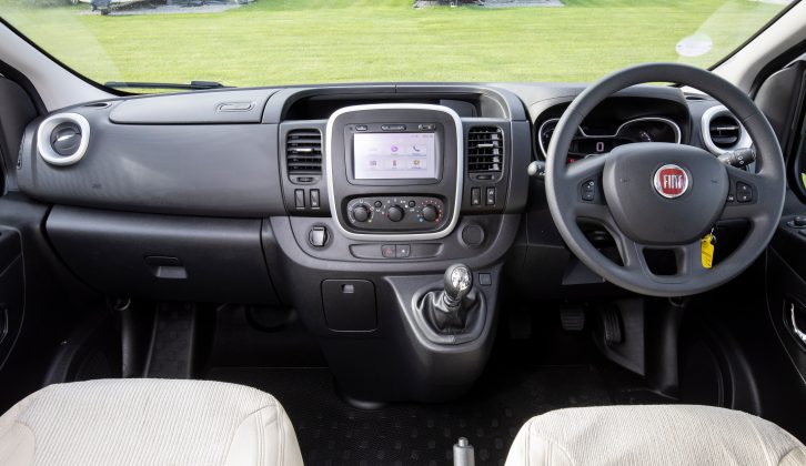 The cab features air conditioning, integrated sat nav, DAB radio, cruise control and captain's seats