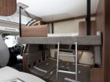 The dropdown bed over the dinette makes a double bunk