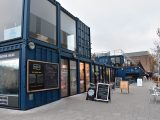 Bristol is also a foodie's paradise. These containers behind M Shed house independent businesses such as a butchers, a cheesemonger, an ice cream parlour and more