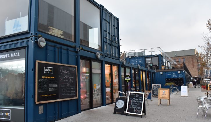 Bristol is also a foodie's paradise. These containers behind M Shed house independent businesses such as a butchers, a cheesemonger, an ice cream parlour and more