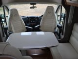 The Fusion's dinette table is one of the largest and most accommodating we've ever seen in a motorhome