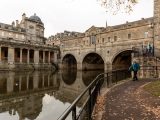 Pulteney Bridge is one of only a handful of bridges in the world that have buildings and shops along their length