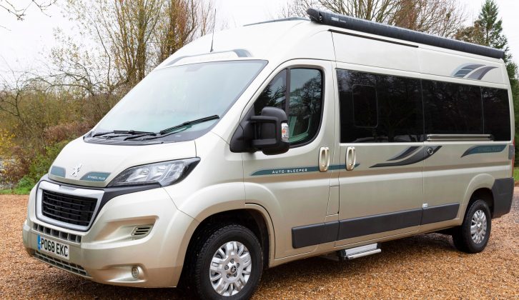 The 'van has an electric step and the Premium Pack gives you an Omnistor roof-mounted awning, which is well lit by a row of LEDs running down the edge of the sliding door