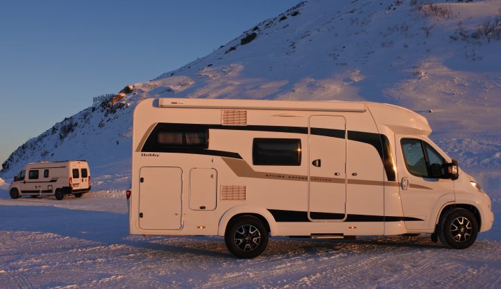 German manufacturer Hobby were cold weather testing its Optima Ontour Edition of motorhomes and Vantana Ontour van conversions in Norway