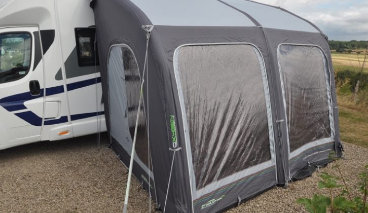 The XL version proved an ideal match to this Swift Escape 685 coachbuilt with Omnistor wind-out awning