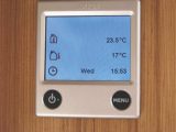 The Alde 3020 Smart Control panel (with correct time and date set)