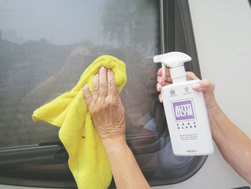Remove all dirt, grime and dust from windows before repairing a scratch
