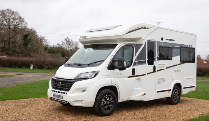 The Mileo 283, a smart, compact 3-berth motorhome from Spanish manufacturer Benimar