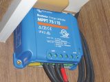 The choice of charge controller (blue box) is just as important as the choice of solar panel