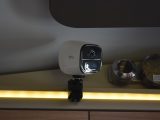 The Netgear Arlo Go is connected via V-SIM and is a great solution for monitoring both inside and outside the 'van while you're away from it