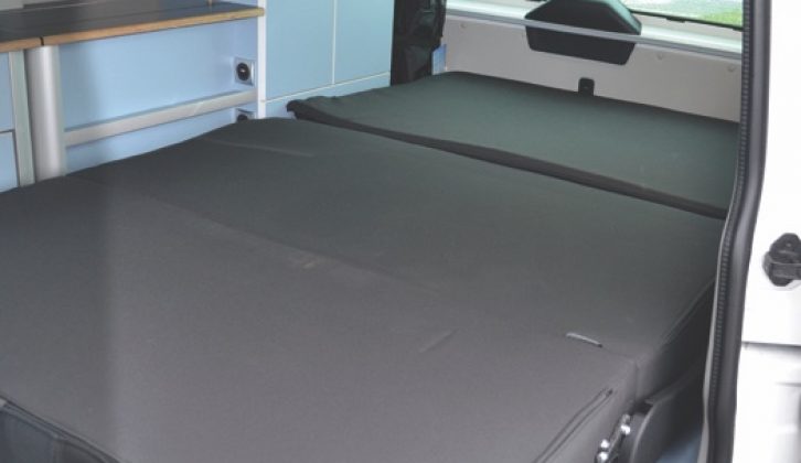 The Reimo Variotech seat easily folds down to make up a comfortable double bed