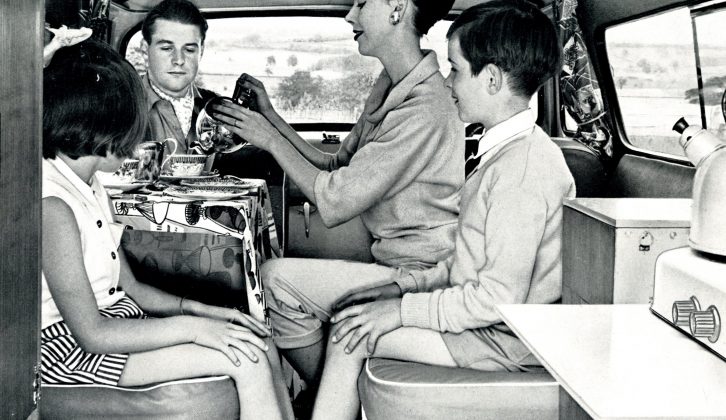 Campervan life in the 1950s was cramped, but did get you into the great outdoors