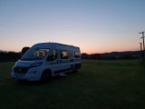 We arrived on the overnight ferry from Fishguard to Rosslare, and got to the campsite just as the sun was coming up