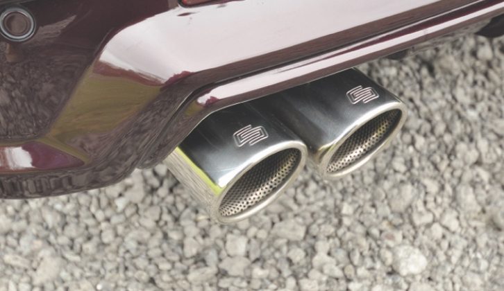 Four-piece exhaust pipes are the finishing touch