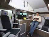 The RIB seat is comfortable, but cushions are so ample that shorter people's feet might not reach the floor