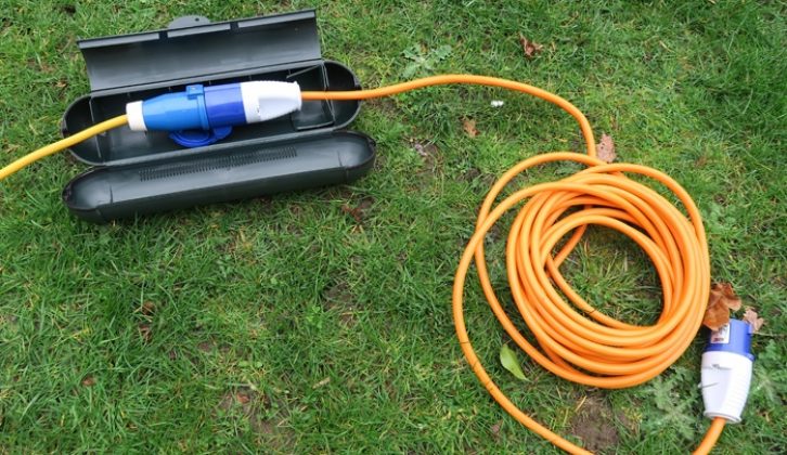 Pack an additional 10m cable and a weather-proof plug and coupler safe box, just in case the hook-up is far away