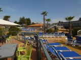 The pool has plenty of sun loungers to make the most of the region's warm summers