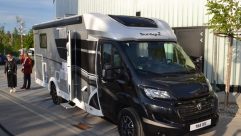 The T 68 XV, a special edition to celebrate Sunlight's 15th birthday, has silver sides with a black metallic cab and matt-black graphics