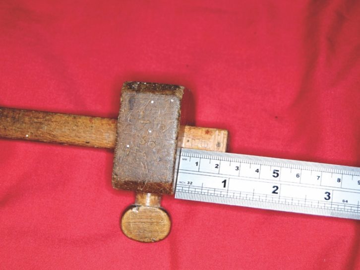 Set your marking gauge to the required width (17mm in this example).