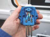 Dismantle the socket, making a note of the electrical connections