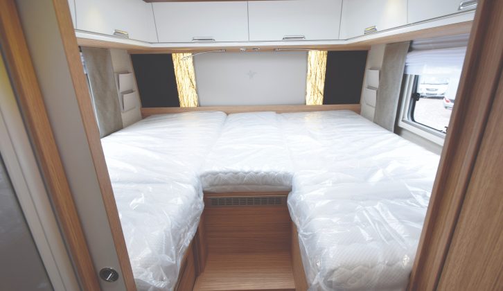 The super-comfortable rear beds are larger than you're likely to find in most motorhomes