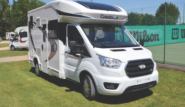 Our pick - the 520 has Chausson's popular Smart Lounge, with a drop-down double, all in a 'van that is just 5.99m long