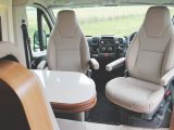 Swivel the cab seats and you'll find ample space to seat five in comfort in the Dreamer Living Van