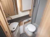 The 74-4's washroom offers a separate shower cubicle