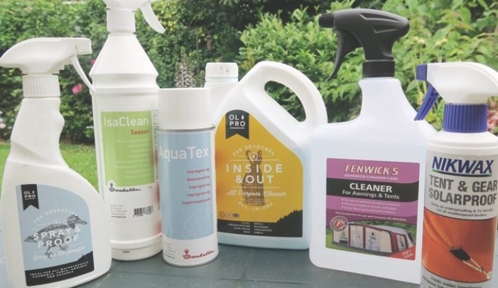 Many manufacturers sell their own versions of cleaners and waterproofers