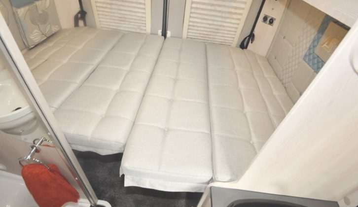 The rear bed could be left made up permanently if preferred