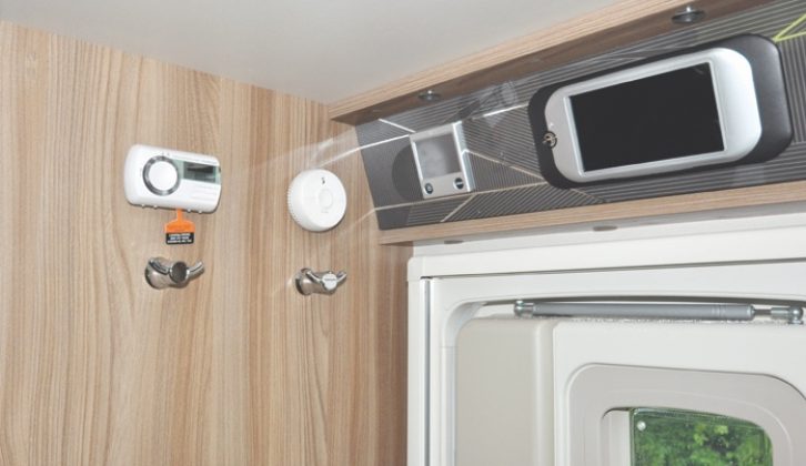 Controls and alarms are all inside the habitation door, by handy coat hooks