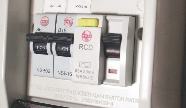In this typical single-pole domestic consumer unit, only live conductors have current and shock protection