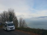 The coastal road outside Lynmouth has spectacular views, and some very steep inclines