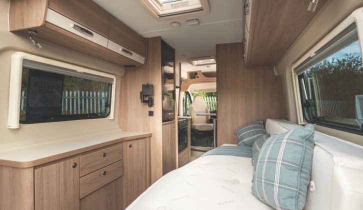The Autoquest CV60 won our Motorhome of the Year Award for its innovative interior layout that turns a comfortable daybed into an equally comfortable French bed at the rear