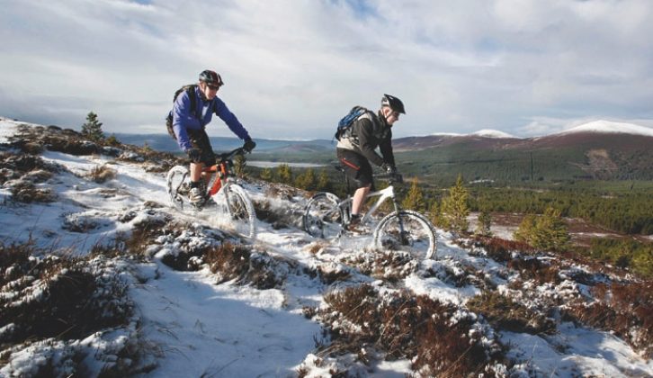 ... Winter activities such as mountain biking in the Cairngorms are really exhilarating...