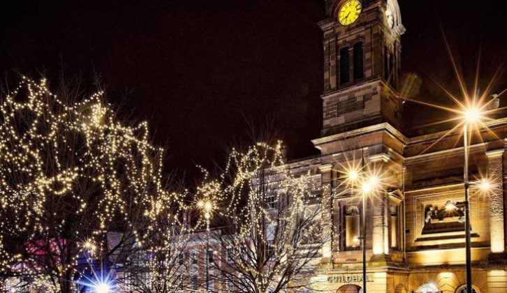 Derby's city centre offers a brand new synchronised light and music show this Christmas