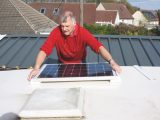 You could install a solar panel to trickle-charge your leisure battery over the winter months