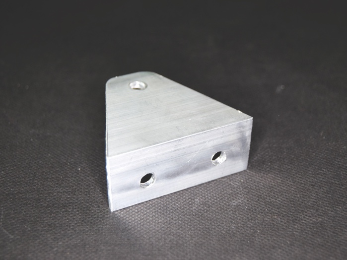 Bracket for suction pad that is to be used on a vertical surface (holes are 6mm diameter)