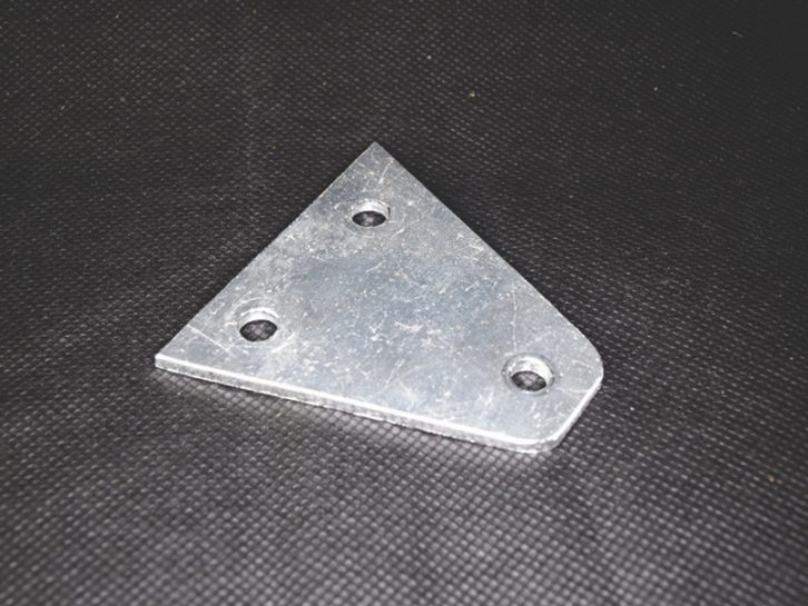 Bracket for suction pad that is to be used on a horizontal surface (holes are 6mm diameter)