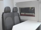 Although this is a two-berth, there are still two travel seats in the front dinette, with Isofix fittings for a child seat