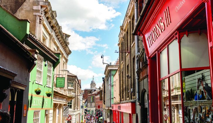 Head to the lovely Pottergate, one of Norwich's characterful streets, for great food and drink options