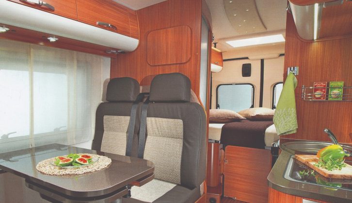 Throughout this model run, Adria kept the Twins on 
the pace by refreshing the interiors and improving the spec. Pictured is a 2014 Twin SP